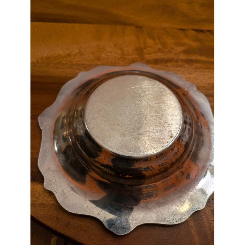 Old English Bonbon Dish c1940s by Poole Siver Co., Silverplate ORIGINAL 6